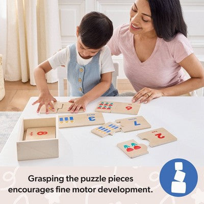 Melissa & Doug Ms. Rachel Big Feelings Wooden Matching Puzzles Emotions Regulation Preschool Learning Toy for Boys and Girls