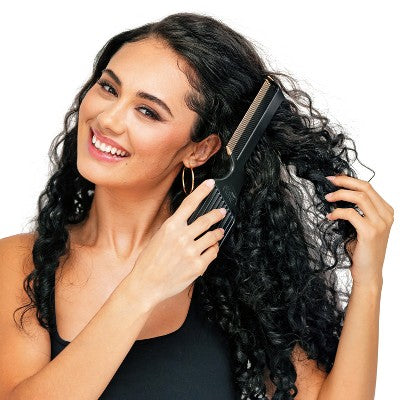 Evolve Products Triple Pro Styling Comb: Fine Tooth Plastic Hair Grooming Tool for All Hair Types