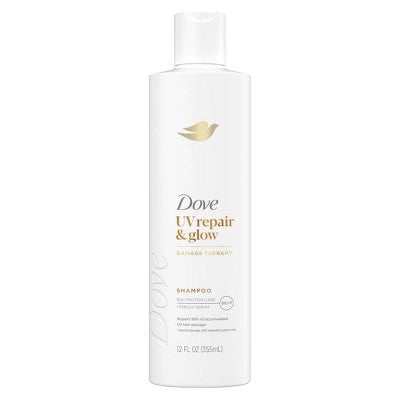 Dove Beauty UV Repair & Glow Shampoo - Damage Therapy - 12 fl oz: Vegan, Gel, Moisturizing, Nourishing