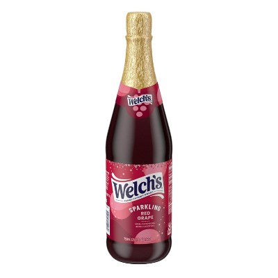 Welch's Sparkling Red Grape Juice - 25.4 fl oz Glass Bottle
