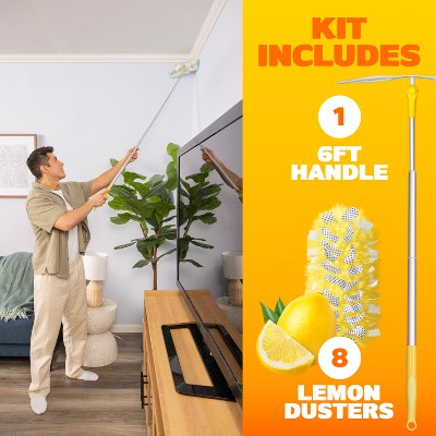 Swiffer Heavy Duty Megasize Duster Kit Lemon Scent - 9pc: Multipurpose, Multi-Surface (LOCAL PICKUP ONLY)