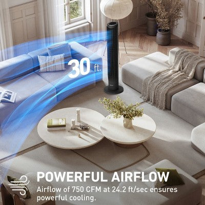 Holmes 37" Whisper Force Tower Oscillating Fan with Clean Breeze (LOCAL PICKUP ONLY)