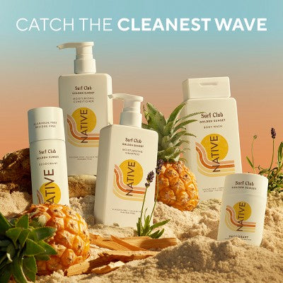 Native Limited Edition Surf Club Deodorant - Golden Sunset - 2.65 oz