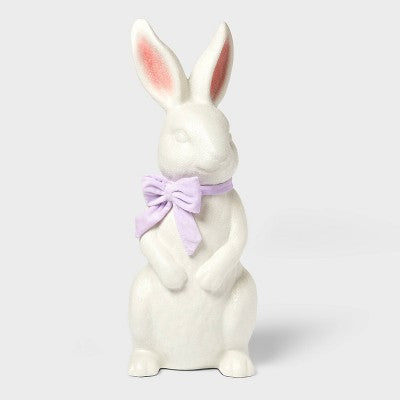 Large Flocked Easter Bunny White - Spritz (LOCAL PICKUP ONLY)