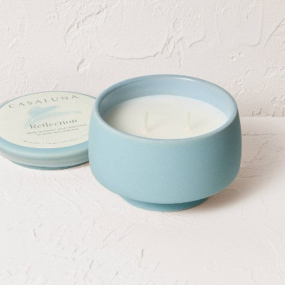 2 Wick Lidded Reflection Jar Candle 7.5oz - Casaluna