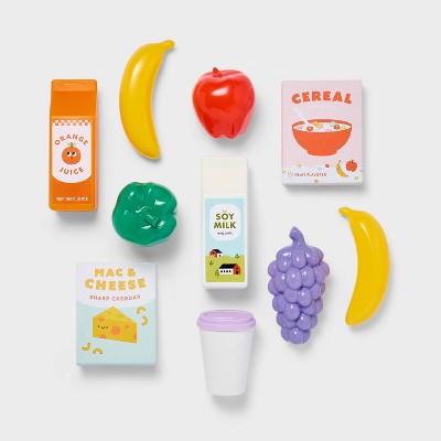 Shopping Cart and Accessories Playset - Gigglescape: Fits 14-Inch Dolls, Includes Play Food, 12 Doll Accessories