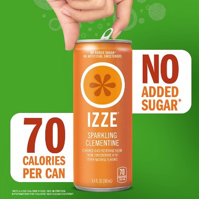 IZZE Clementine Sparkling Juice - 6pk/8.4 fl oz Cans