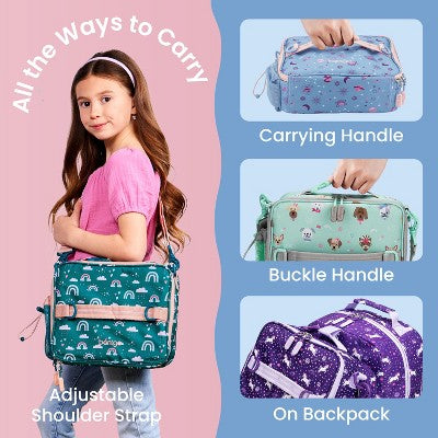 Bentgo Kids' Double Insulated Lunch Bag - Lavender Galaxy
