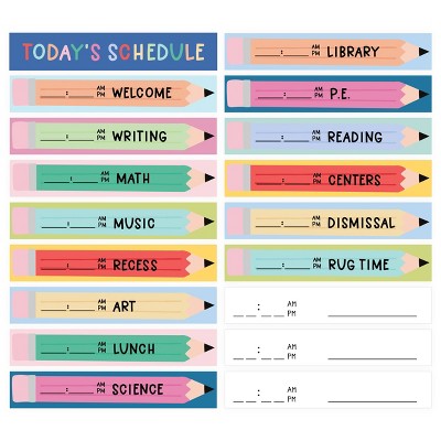 Pippi Post Class Schedule Bulletin Board Kit, Teacher Supplies