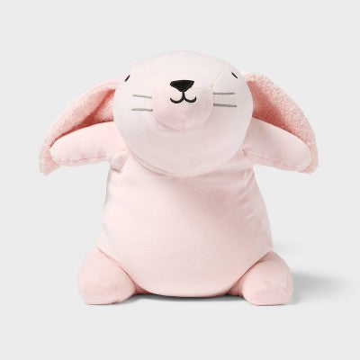 Bunny Weighted Plush Kids' Throw Pillow Pink - Pillowfort