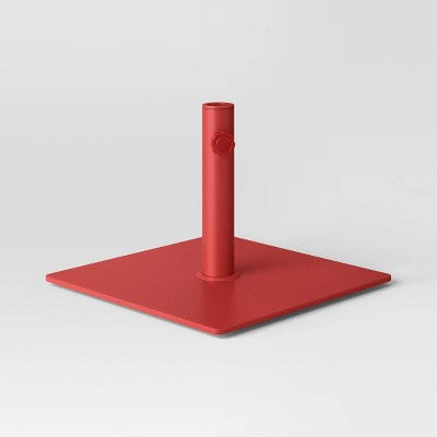 25lbs Steel Square Outdoor Patio Market Umbrella Bases Red - Room Essentials (LOCAL PICKUP ONLY)