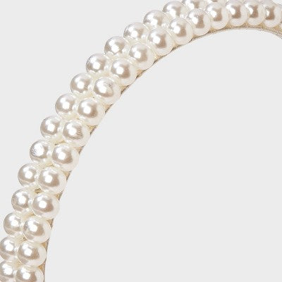 Girls' Pearl Headband - art class Ivory