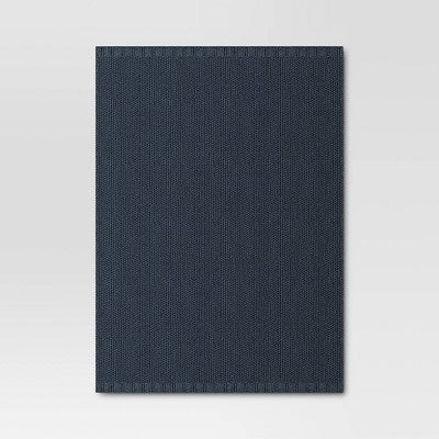 50"x60" Chenille Knit Throw Blanket Steel Blue - Threshold