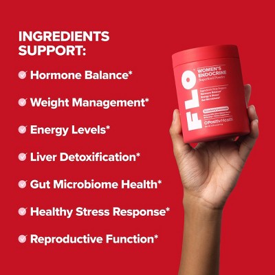 O Positiv FLO Endocrine Superfood Powder - Strawberry Lemonade - 4.39oz