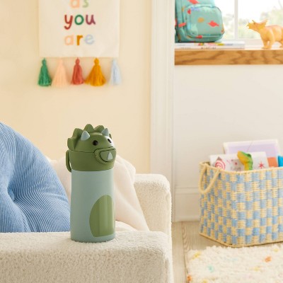 Kids' 10 fl oz Dinosaur Animal Water Bottle - Pillowfort