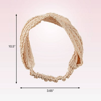 scunci Boho Chic Textured Headwrap - Latte - All Hair