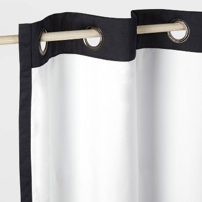 63" Blackout Border Striped Kids' Panel Black/White - Pillowfort