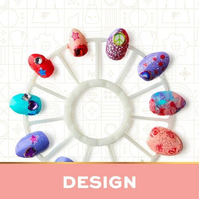 FAO Schwarz Glitz & Glam Nail Studio Custom Press-On Nail Kit