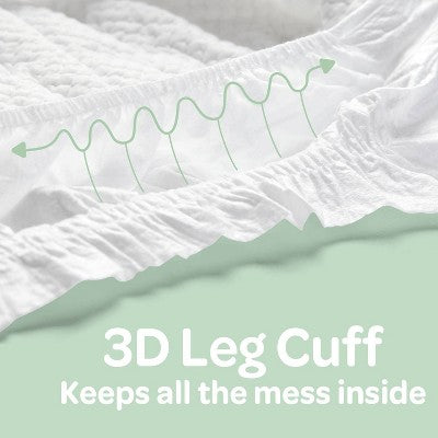 Parasol Clear+Dry Natural Disposable Diapers - Size 1 - 88ct