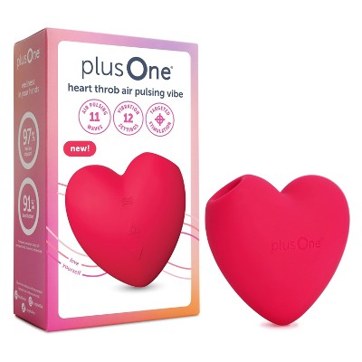 plusOne Heart Throb Air Pulsing Vibrator