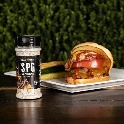 Blackstone SPG Salt, Pepper, and Garlic Seasoning 8.4oz: Hickory Citrus BBQ Rub for Meats & Veggies