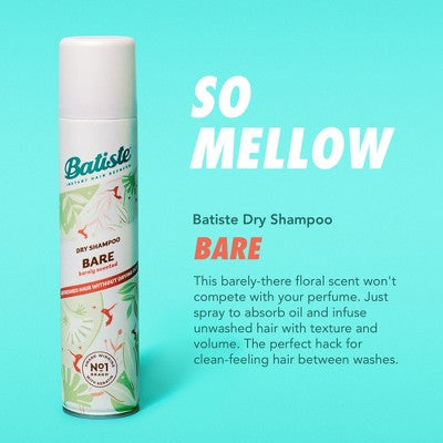 Batiste Bare Dry Shampoo Barely Scented - 3.81oz