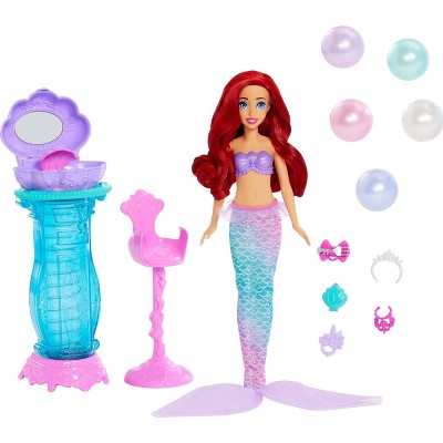 Disney Princess Ariel Vanity Pop Mermaid 11.8" Doll & Vanity 5 Pop-Up Surprises