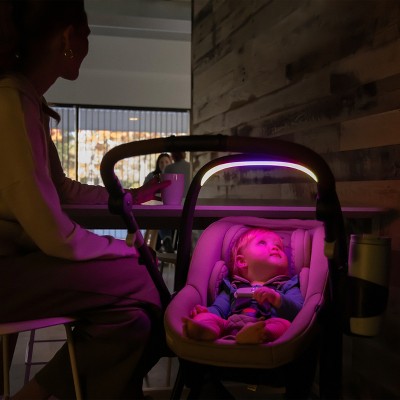 Evenflo Shyft Intuiti+ Travel System Featuring Revolve180 LiteMax NXT with Sensory Soothe - Travertine (LOCAL PICKUP ONLY)