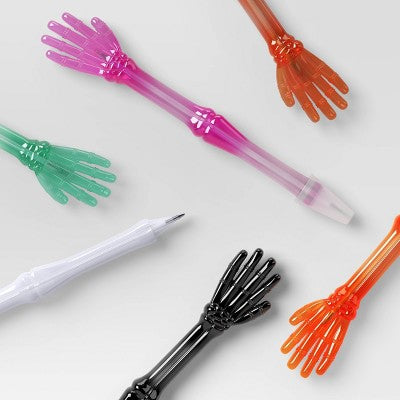 6ct 6" Skeleton Hand Pen Party Favors - Hyde and EEK! Boutique