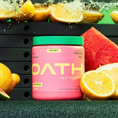 Oath Nutrition Pre-Workout Sports Nutrition Supplement Powder - Melonade Stand 25 serving: Energy, Muscle Growth, Endurance
