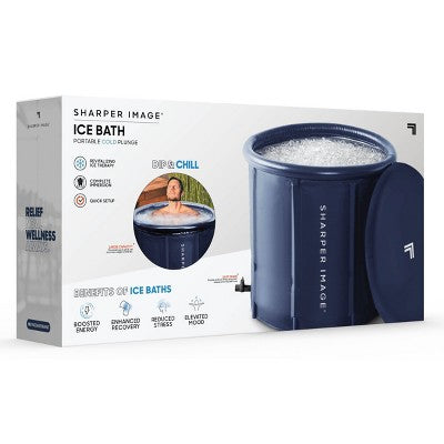 Sharper Image Ice Bath Portable 31.5" Inflatable Pool - Navy (LOCAL PICKUP ONLY)
