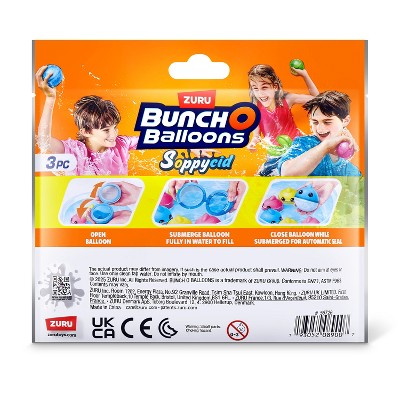 Bunch O Balloons Reusable Shark Printed Water Balloons Toys - 3pc
