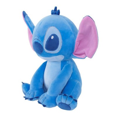 Disney 16" Stitch Stuffed Plush: Baby Blanket, Solid Pattern
