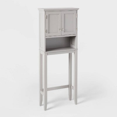 Wood Space Saver Etagere Gray - Threshold (LOCAL PICKUP ONLY)