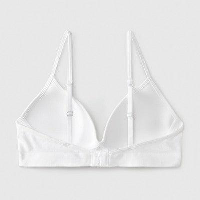 Girls' Wire Free Molded Back Closure Bra - art class White S