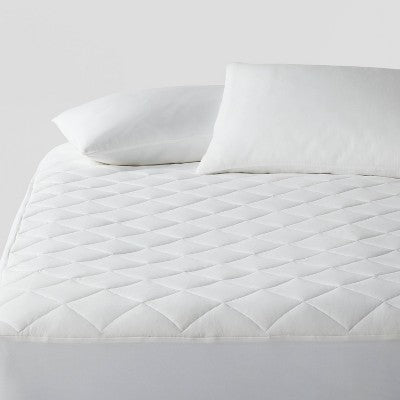 California King Cool Touch Cooling Mattress Pad - Threshold: Hypoallergenic, Waterproof Protector