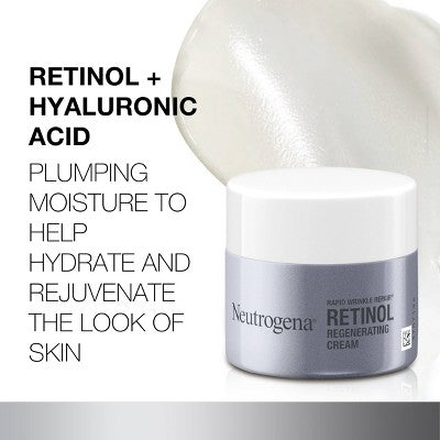 Neutrogena Rapid Wrinkle Repair Retinol Face Moisturizer with Hyaluronic Acid - 1.7 oz