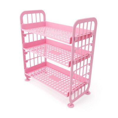 3 Tier Collapsible Shelf Pink - Bullseye's Playground