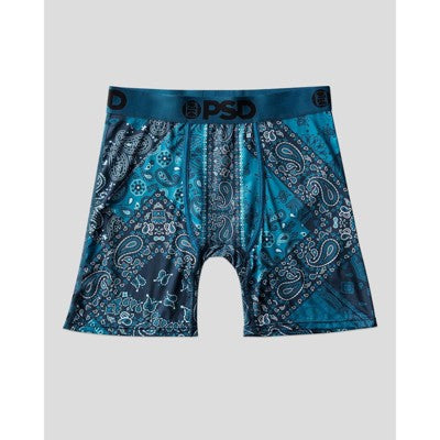 PSD Men's Paisley Maze Print Briefs - Teal/Mauve XXL