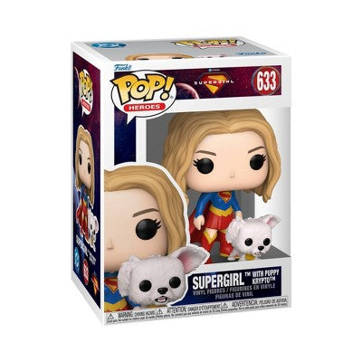 Funko POP! Heroes: DC Studios Supergirl - Supergirl with Puppy Krypto Vinyl Figures #633
