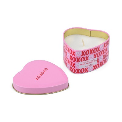 Valentine's Day XOXO Heart Candle