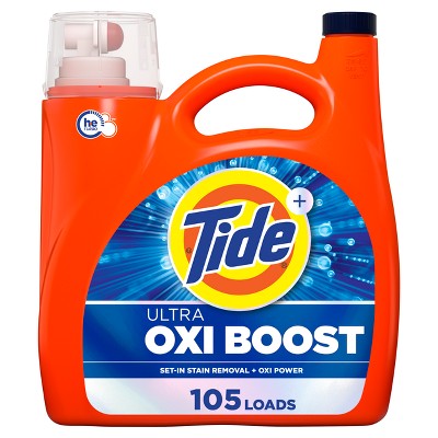 Tide Oxi Boost Liquid HE Laundry Detergent - 148oz