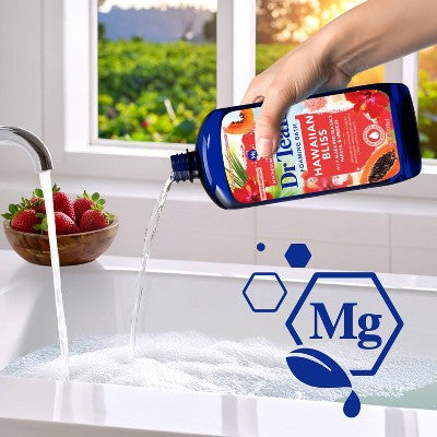Dr Teal's Strawberry Serenade Foaming Bubble Bath with Basil & Orange - 34 fl oz