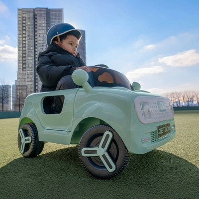 Jetson Mako Electric Motor Assist Ride-On Push Car - Green: Remote Control, Charger Included (LOCAL PICKUP ONLY)