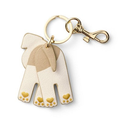 Dog Keychain - Cream - The Cuddle Collab