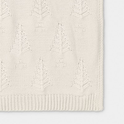 Tree Knit Throw Blanket Ivory - Threshold