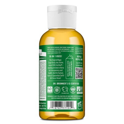 Dr. Bronner's Magic Pure Castile Liquid Soap Hand & Bodywash - Almond - 2 fl oz
