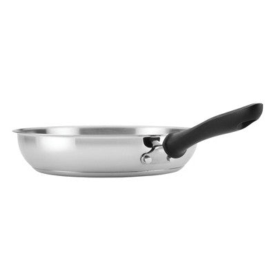 Farberware Reliance 2pc Stainless Steel Skillets: Dishwasher-Safe, Phenolic Handle, Induction Compatible