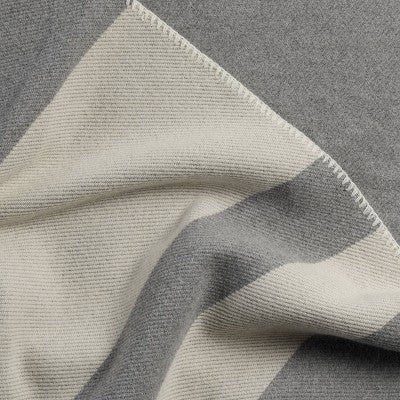 Queen/King Border Stripe Cotton Bed Blanket Heathered Gray - Parachute for Target