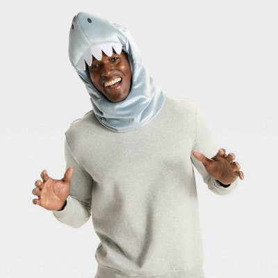 Adult Snood Shark Halloween Costume Headwear - Hyde and EEK! Boutique Gray